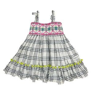 Sweethoney Black & White check Sleeveless cotton sundress size 18m